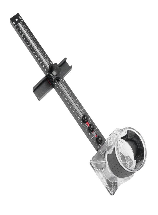 Router Milling Groove Bracket Aluminum Alloy Adjustable Multifunctional Router Circle Cutting Jig with Detachable Router Base - Image 3