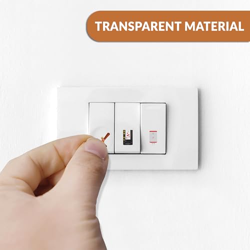 True Flair Trueflair Stickers for Switch Board for Home Wall Switches, Contain All Common Switch Stickers (Transparent Colorful 2) - Image 4