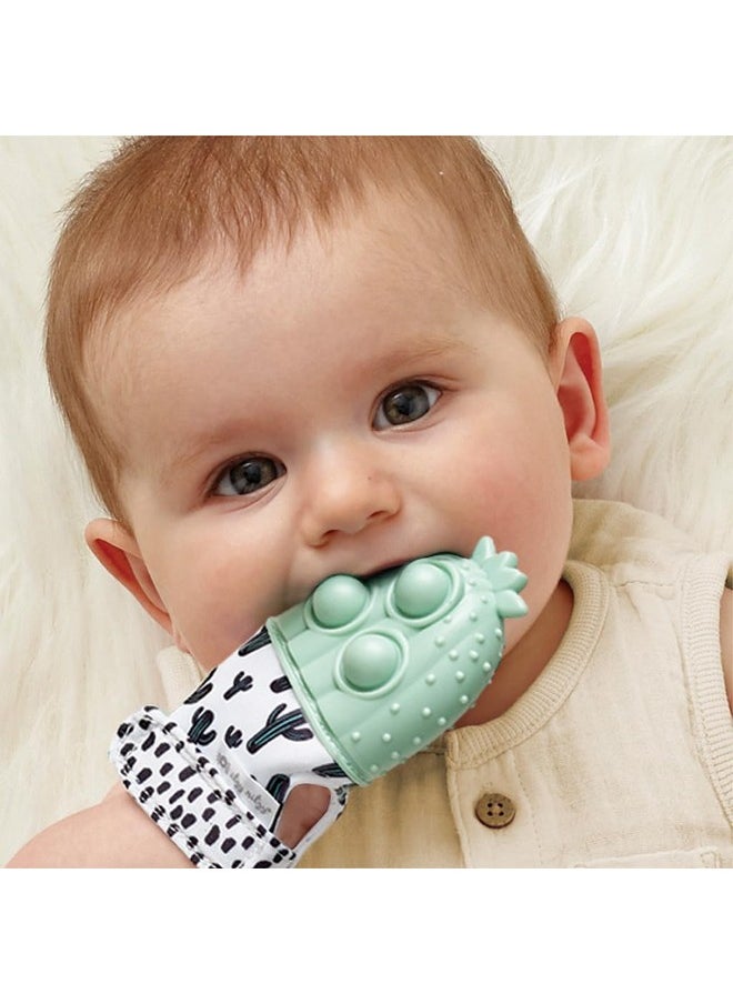 Itzy Ritzy Itzy Ritzy Popper Teether Mitt (Cactus)  - Image 1