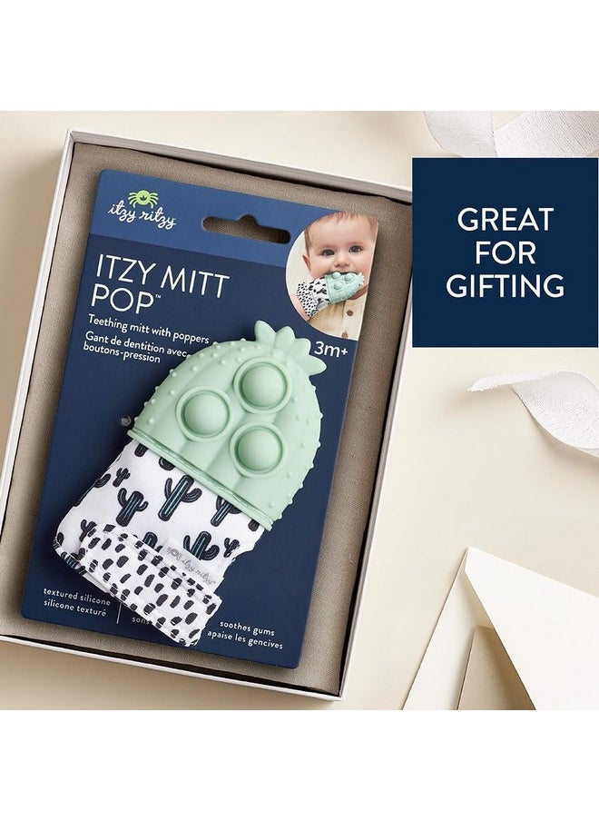 Itzy Ritzy Itzy Ritzy Popper Teether Mitt (Cactus)  - Image 4