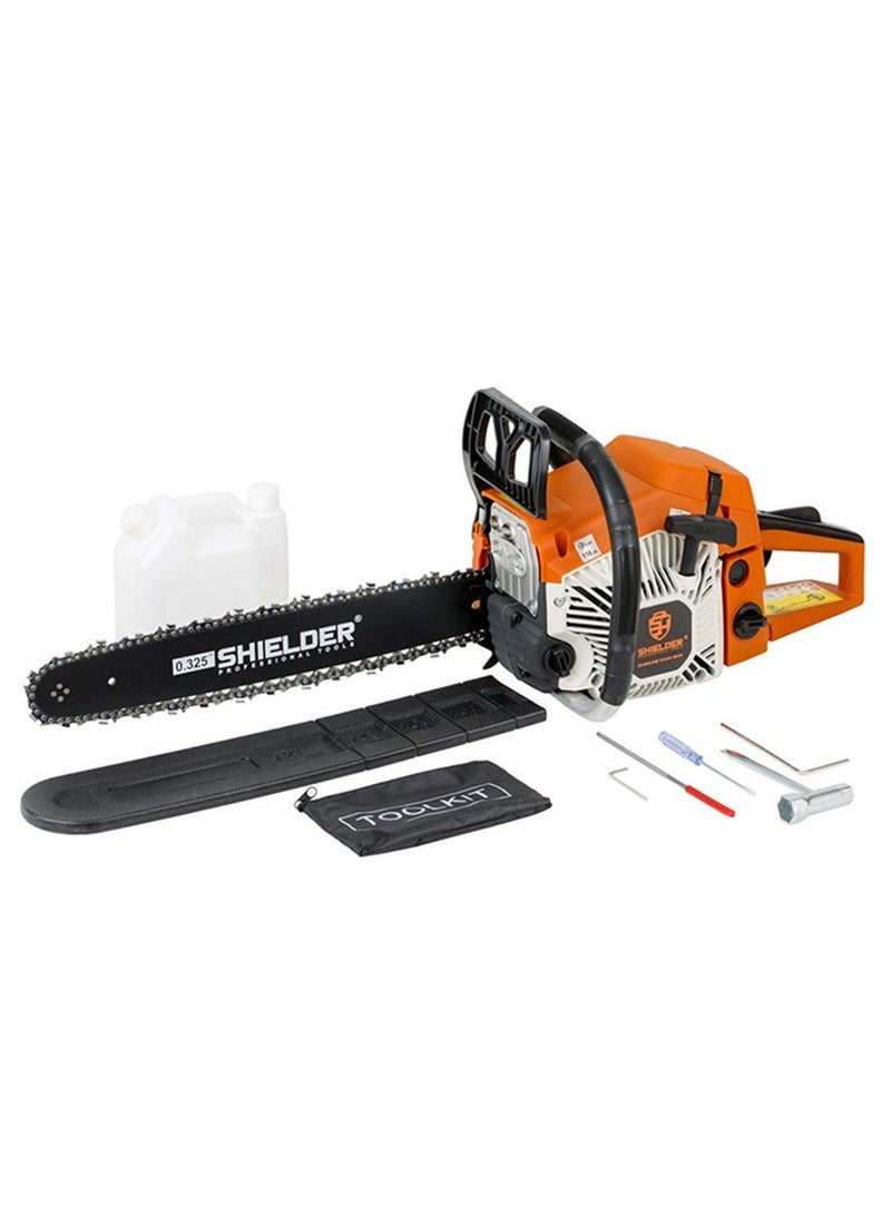 Shielder Chainsaw Shielder SH-4599 45cm 18HP Gasoline Tree Cutting Chain Saw 3200RPM With Anti-Vibration System And Automatic Chain Lubrication - Image 2