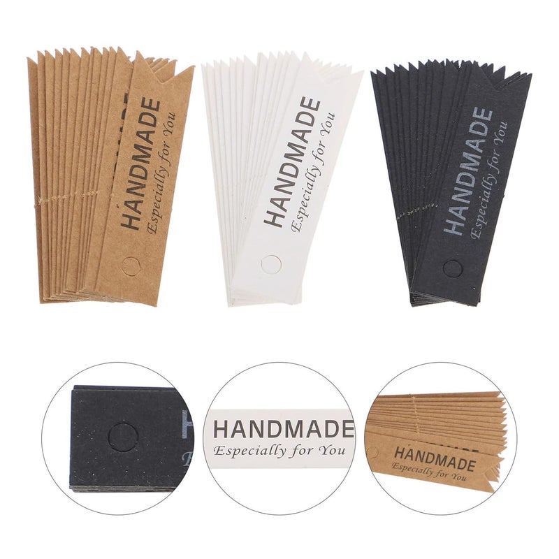 Matin Impex 45Pcs Handmade Candle Kraft Paper Labels - DIY Aroma Candle Tags, Wedding & Craft Gift Tags, Decorative Labels for Arts & Crafts - Image 3