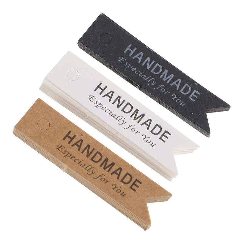 Matin Impex 45Pcs Handmade Candle Kraft Paper Labels - DIY Aroma Candle Tags, Wedding & Craft Gift Tags, Decorative Labels for Arts & Crafts - Image 1
