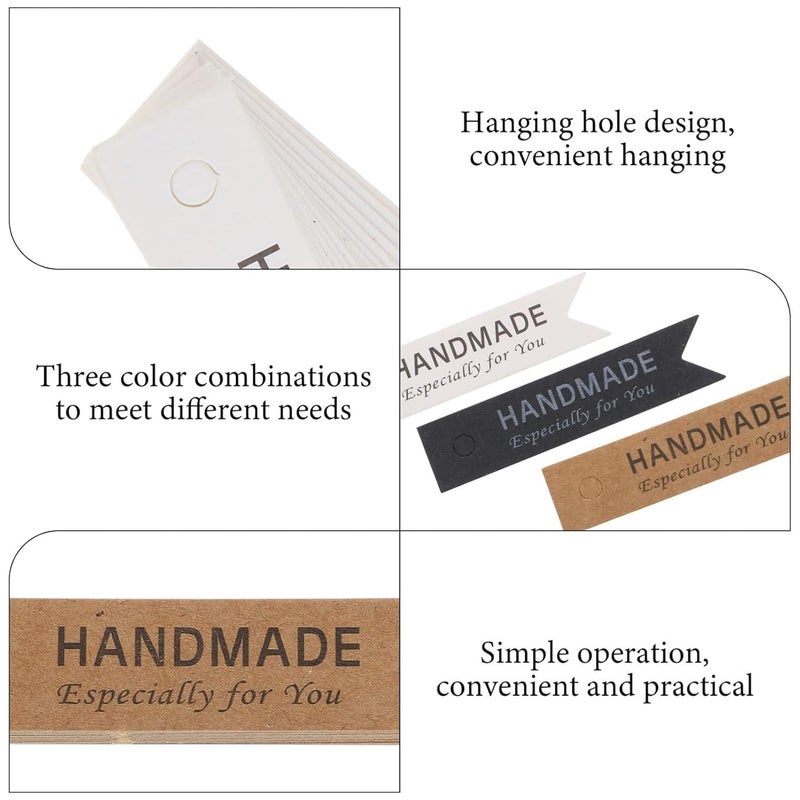 Matin Impex 45Pcs Handmade Candle Kraft Paper Labels - DIY Aroma Candle Tags, Wedding & Craft Gift Tags, Decorative Labels for Arts & Crafts - Image 4