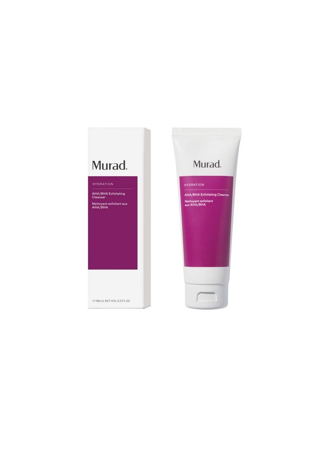 Murad Murad AHA/BHA Exfoliating Cleanser - Hydration Exfoliating & Moisturizing Salicylic, Lactic and Glycolic Acid Face Wash - Creamy Skin Smoothing Treatment Backed by Science, 5 Fl Oz  - Image 1
