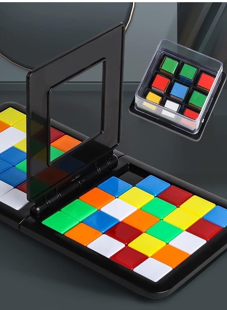 Race Game Magic Block Game Board Games for 2 Players Genius Square Game Sequence Puzzle Brain teasers Board Games for Boys and Girls Rubiks Race Game - Image 2
