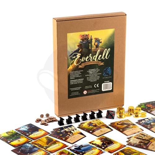 STARLING GAMES Everdell Glimmergold Upgrade Pack Collectors Edition Components Premium Metal Tokens Legendary Cards Rats Deluxe D8 Enhance Standard Edition - Image 5