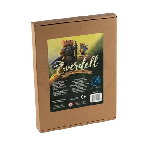 STARLING GAMES Everdell Glimmergold Upgrade Pack Collectors Edition Components Premium Metal Tokens Legendary Cards Rats Deluxe D8 Enhance Standard Edition - Image 1