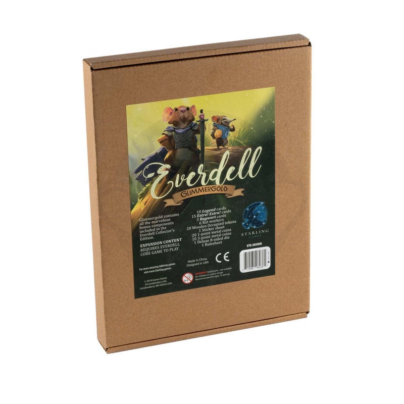 STARLING GAMES Everdell Glimmergold Upgrade Pack Collectors Edition Components Premium Metal Tokens Legendary Cards Rats Deluxe D8 Enhance Standard Edition - Image 3