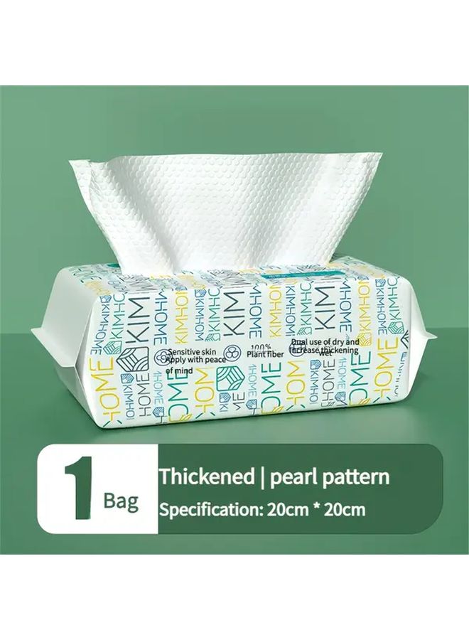 مناشف الوجه القابلة للتصرف من القماش غير المنسوج - ناعمة وماصة للاستخدام المزدوج الجاف والرطب أثناء السفر - Image 1