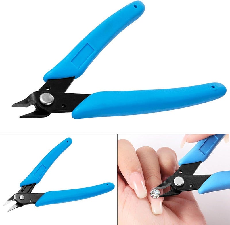 predolo Nail Art Scissors for Rhinestone And Nail Decoration Removal Tools, Blue - Image 5