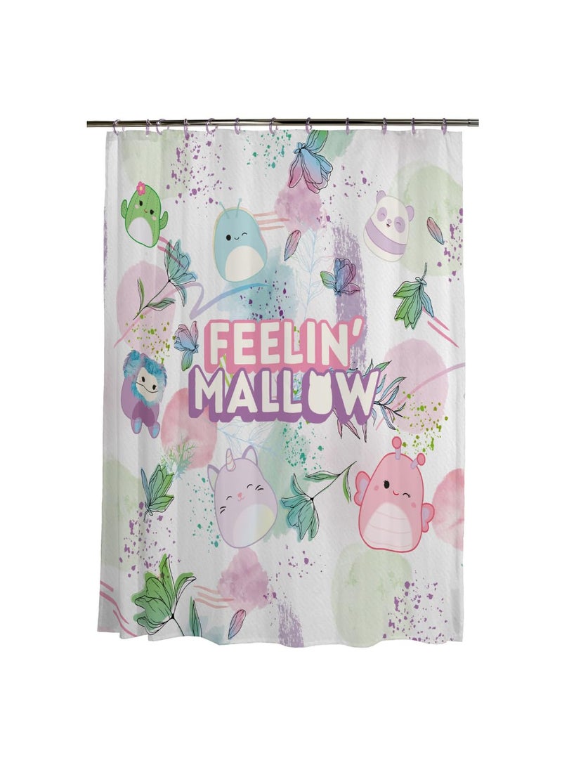 Franco Franco Squishmallows Kids Bath Microfiber Shower Curtain  72x72  (Officially Licensed Product)  - Image 1