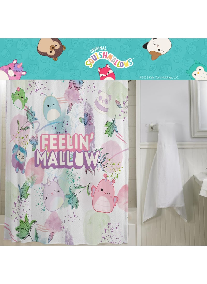 Franco Franco Squishmallows Kids Bath Microfiber Shower Curtain  72x72  (Officially Licensed Product)  - Image 5