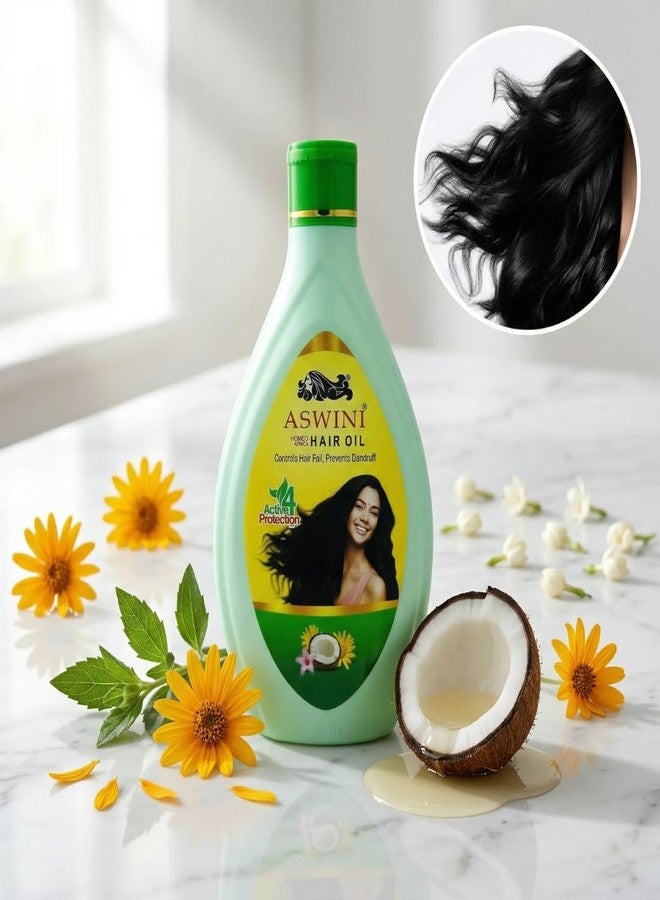Aswini hair oil - Helps in Stopping Hair Fall & Dandruff - 360 ml - Image 1