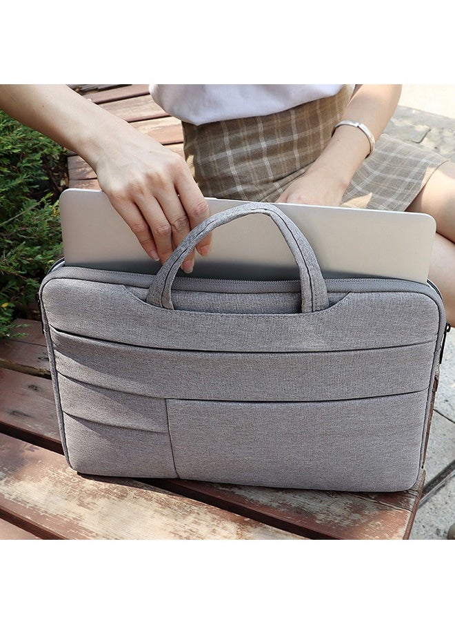 Generic - Multi-Compartment Laptop Bags, Thickened Computer Bag with Dustproof Zipper Laptop Briefcase, Shockproof, Waterproof, Scratch-Resistant Material, Suitable for Business Trips, Business, Travel, Work - Image 1