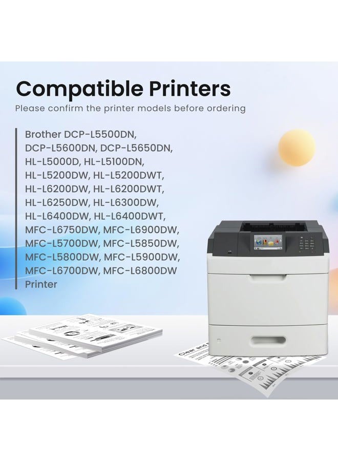 GREENBOX Compatible Toner Cartridge Replacement for Brother TN850 TN-850 TN-820 TN820 for Brother DCP-L5500DN DCP-L5600DN MFC-L5700DW HL-L5000D MFC-L5800DW MFC-L5850DW HL-L5100DN Printer (4 Black) - Image 2