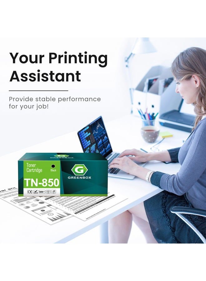 GREENBOX Compatible Toner Cartridge Replacement for Brother TN850 TN-850 TN-820 TN820 for Brother DCP-L5500DN DCP-L5600DN MFC-L5700DW HL-L5000D MFC-L5800DW MFC-L5850DW HL-L5100DN Printer (4 Black) - Image 4