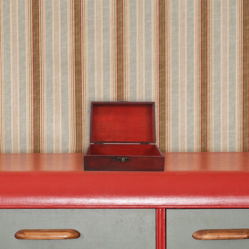 Treasure Box Vintage Box Trinket Jewelry Box Vintage Wood Box Retro Trinket Storage Box - Image 4