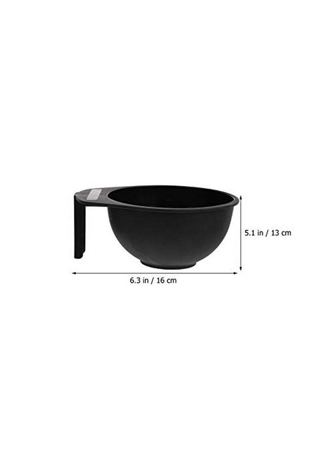 Lurrose 4Pcs Hair Dye Bowl Plastic Hair Color Mixing Tools Applicator Bowl With Handle For Diy Color Treatments Salon Barbershop Hairdressers - Image 5