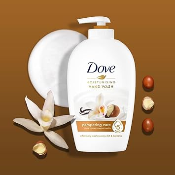 Dove حزمة غسول اليدين المرطب من دوف - تغذية عميقة ورعاية حريرية فاخرة - غسول يدين مرطب مضاد للبكتيريا مع مزيج مرطب 5x - 250 مل - عبوة من 3 - Image 3
