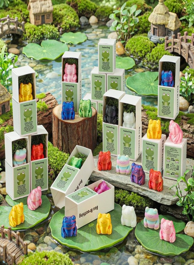 Youyole 30 Sets 3D Printed Frogs and Boxes Employee Appreciation Gifts Frog Party Favors Inspirational Gifts for Office Teachers Nurse Coworkers Staff Work Team - Image 4