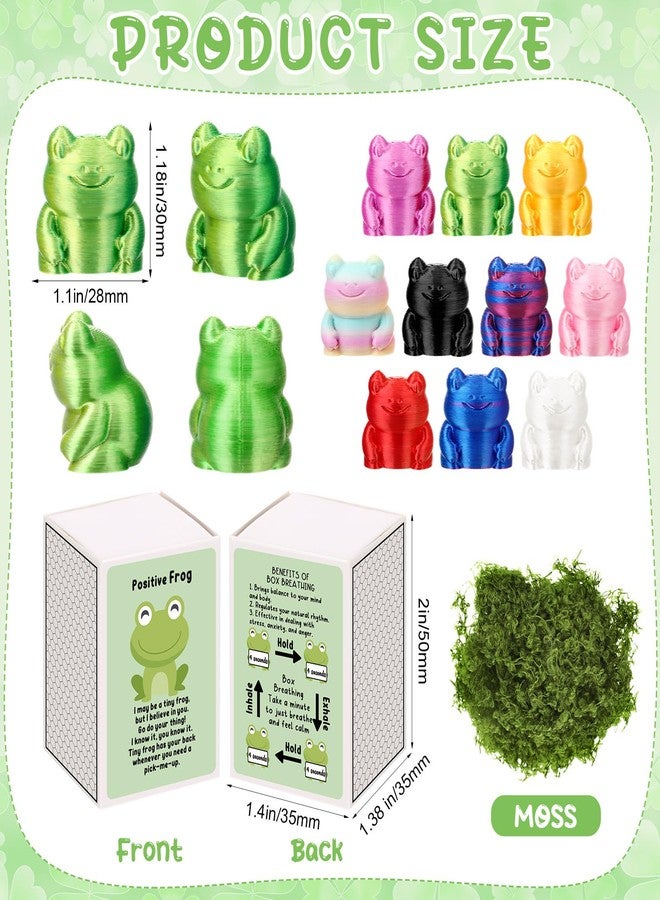 Youyole 30 Sets 3D Printed Frogs and Boxes Employee Appreciation Gifts Frog Party Favors Inspirational Gifts for Office Teachers Nurse Coworkers Staff Work Team - Image 2