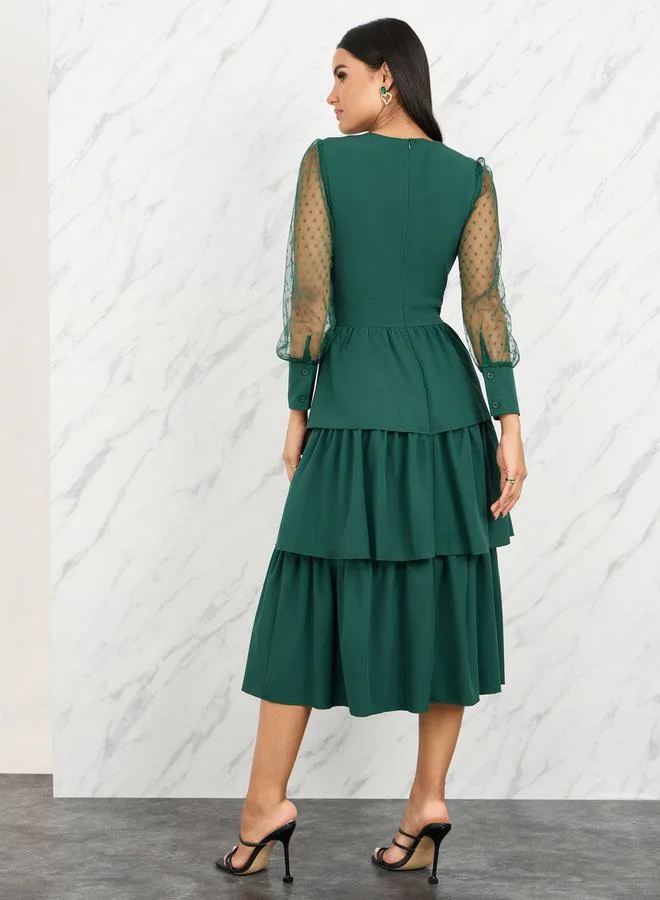 Take Two Tiered Chiffon Dress