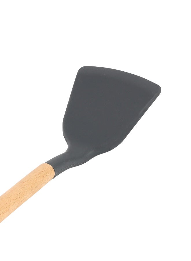 Royalford Non-Stick Silicone Heat-Resistant Spatula Turner RF12748 Serving Eggs Omelette Pancakes Fish Burgers Kitchen Utensils Dishwasher Safe Turner 32cm x 8.5cm Multicolor - Image 2