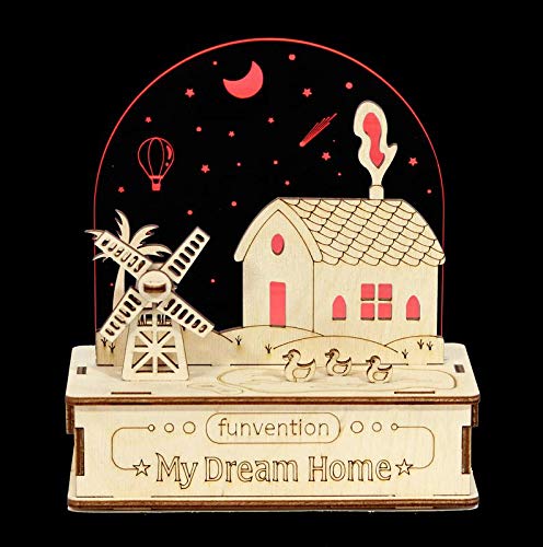 Funvention My Dream Home 3D Smart Lamp with Sound & Light Control - STEM Learning DIY Utility Kit - Image 5