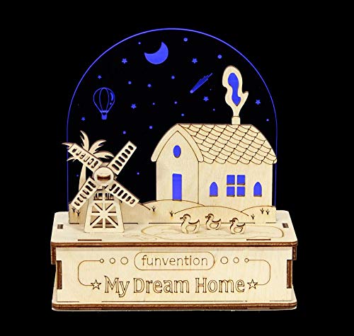 Funvention My Dream Home 3D Smart Lamp with Sound & Light Control - STEM Learning DIY Utility Kit - Image 3