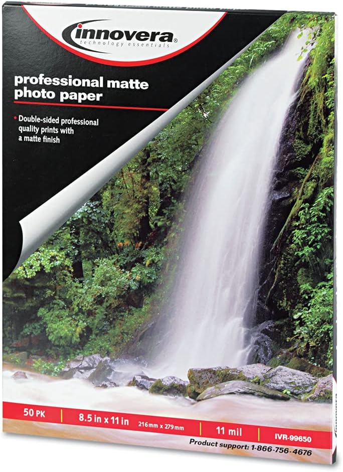 Innovera Innovera IVR99650 85 in x 11 in Heavyweight Photo Paper  Matte White 50Pack - Image 2
