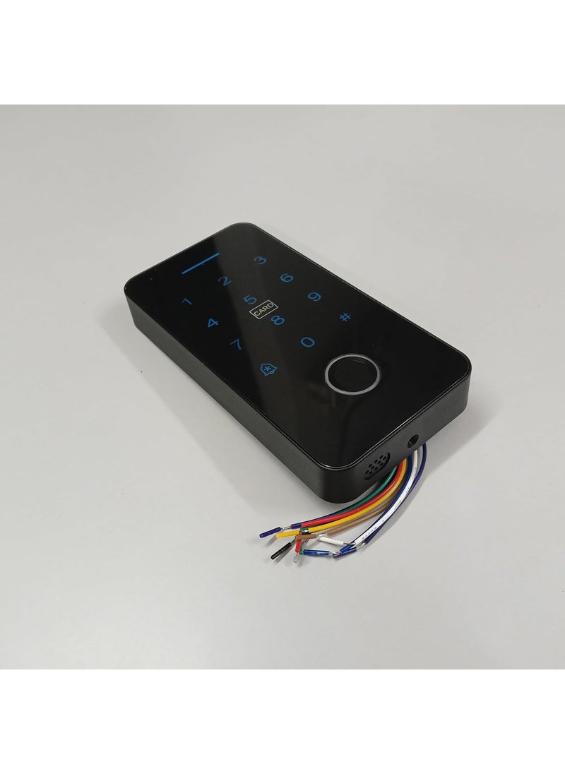 NAVKAR SYSTEMS - Navkar Systems Weatherproof Finger Card Pin Remote Mobile App Access Control Panel with 2 Remotes Can Operate Any Electronic Lock Using Finger Card Pin Remote Smart Life App - Image 1