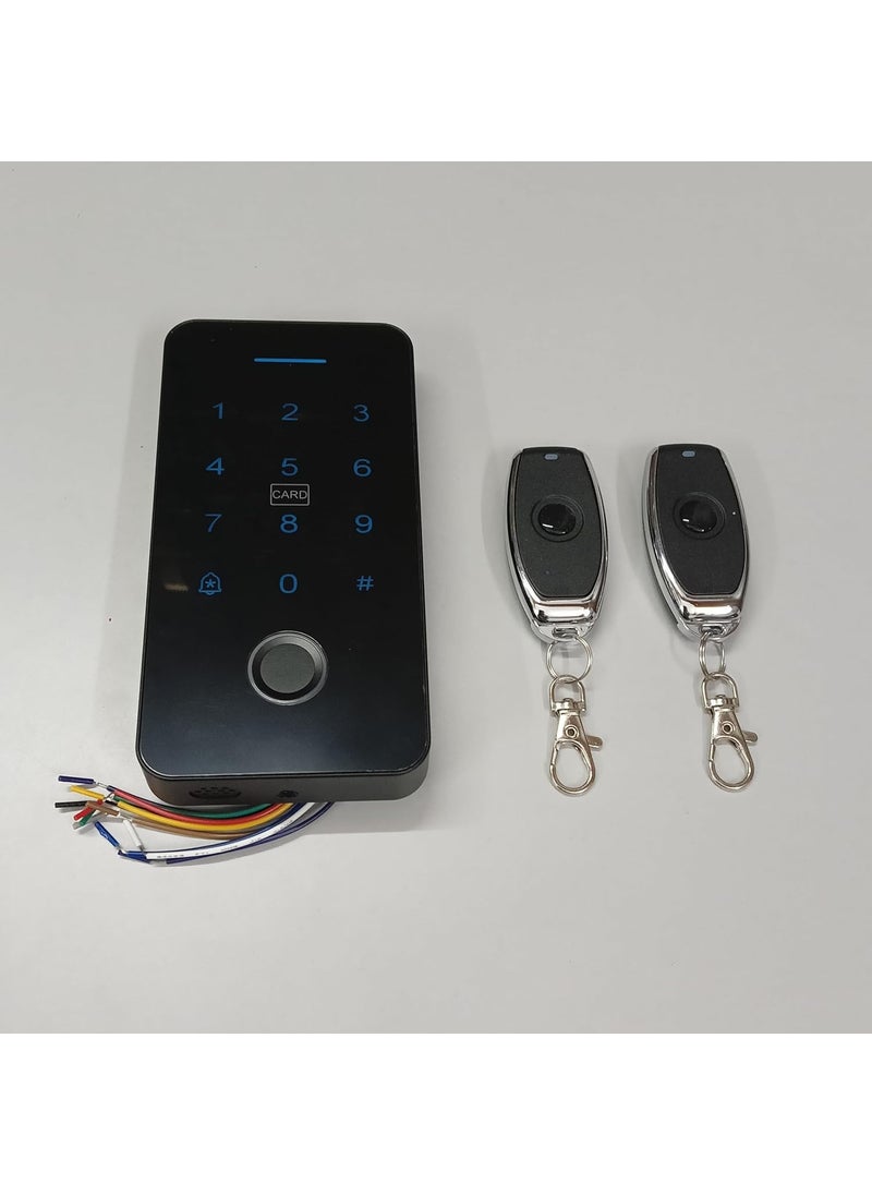 NAVKAR SYSTEMS - Navkar Systems Weatherproof Finger Card Pin Remote Mobile App Access Control Panel with 2 Remotes Can Operate Any Electronic Lock Using Finger Card Pin Remote Smart Life App - Image 1