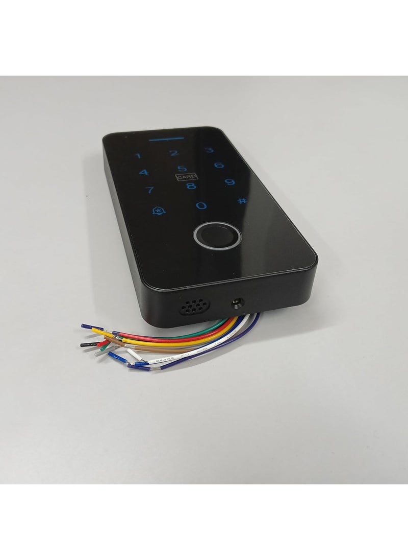 NAVKAR SYSTEMS - Navkar Systems Weatherproof Finger Card Pin Remote Mobile App Access Control Panel with 2 Remotes Can Operate Any Electronic Lock Using Finger Card Pin Remote Smart Life App - Image 1