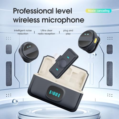 AMBLIC New Dual Wirless Mic for Youtubers Video Recording & Live Streaming | Noise Cancellation with 164Ft Mic for Vlogging, Singing, Plug-Play, DSLR Compatible with All Smartphones & Other Devices - Image 5