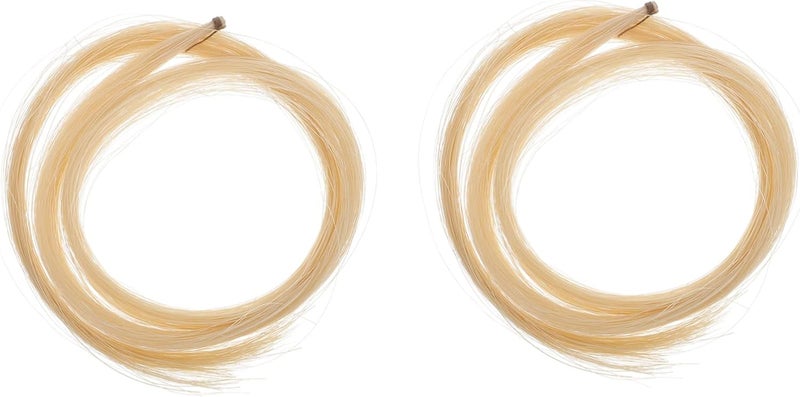 حزمة شعر قوس كمان SUPVOX مكونة من قطعتين، متينة ومناسبة للطلاب والمبتدئين، لونها بيج - Image 1