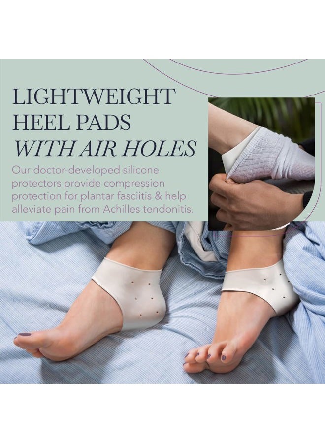 Ballotte Premium Silicone Heel Protectors for Shoes, Gel Heel Cups & Cushion Inserts for Women & Men, Cushioned Sole Cups for Plantar Fasciitis for Cracked Footbed Relief & Blister Prevention, Large - Image 5