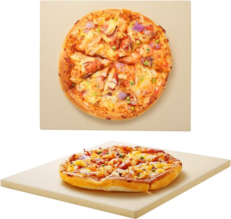 Unicook Pizza Stone 13 Inch, Cordierite Square Baking Stone for Ooni 12 Oven, Ideal for Making Crispy Crust Pizzas Bread and Cookies - Image 1