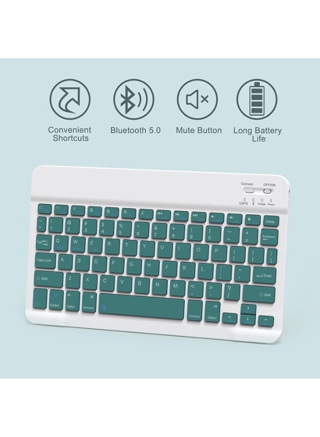 Arabic and English Keyboard Case Compatible with Samsung Galaxy Tab S10 FE Plus 13.1 inch 2025 (SM-X620/X626B) Slim PU Cover Detachable Wireless Keyboard - Image 4