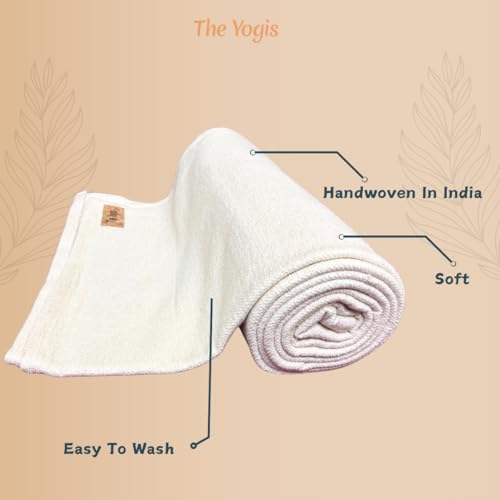 The Yogis 100% Organic Eco-Friendly Cotton Iyengar Yoga Blanket Pune Yoga Blanket, Yoga Props, Yoga Blanket Thick, Yoga Blanket for Restorative Yoga - Image 4