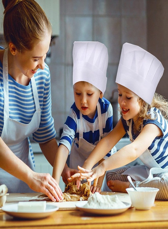 ESHATO 20-40 Pack Kids Chef Hats, Adjustable Disposable Bakery Hats for Cooking, Baking, Pizza Party, Hibachi Party - Image 4