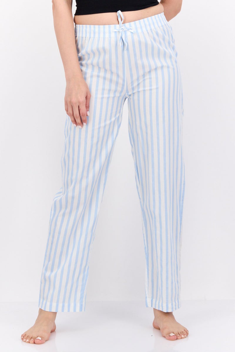 XOXO Women Stripped Drawstring Pajamas, Multicolor - Image 1