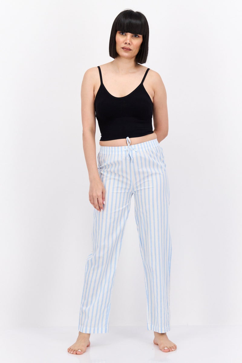 XOXO Women Stripped Drawstring Pajamas, Multicolor - Image 2