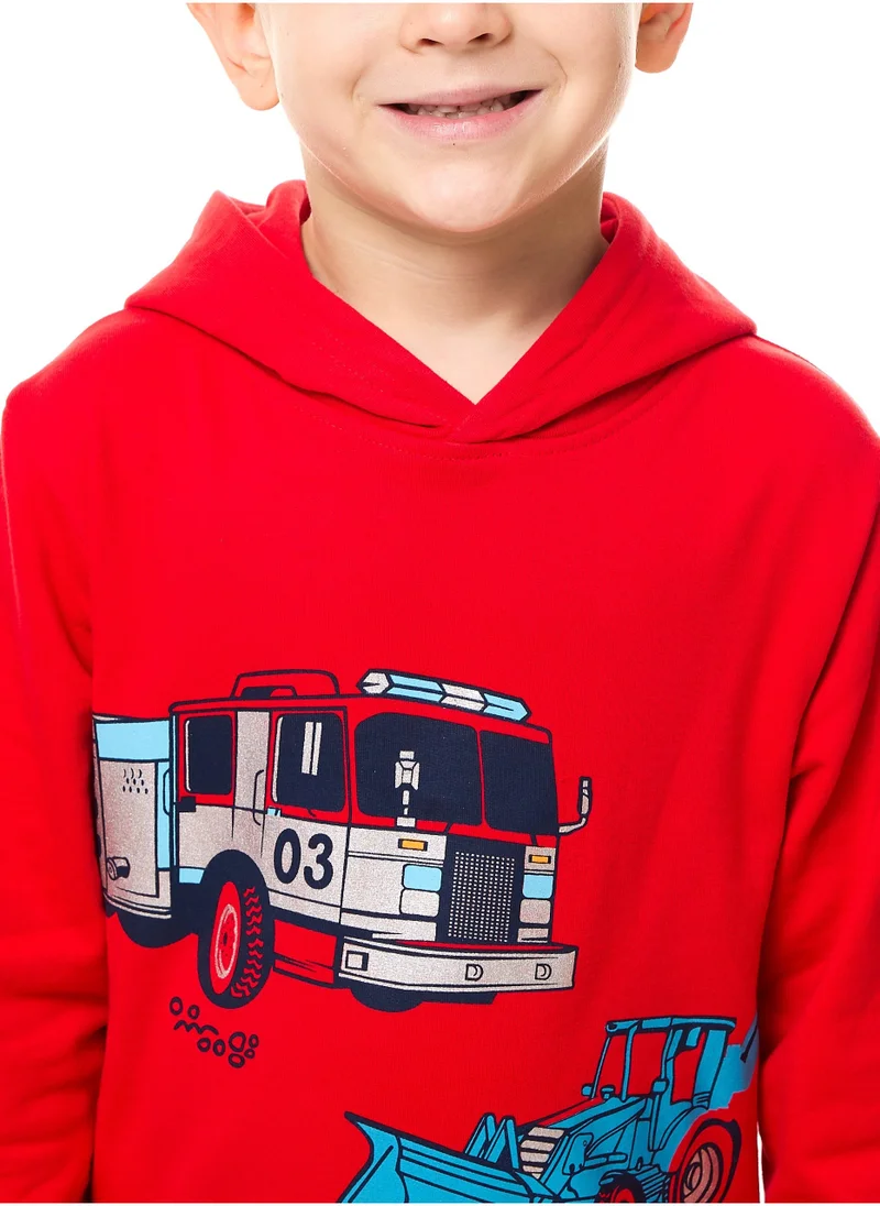 victor and jane Boys 2-Piece Graphic Printed Hoodie and Jogger Set