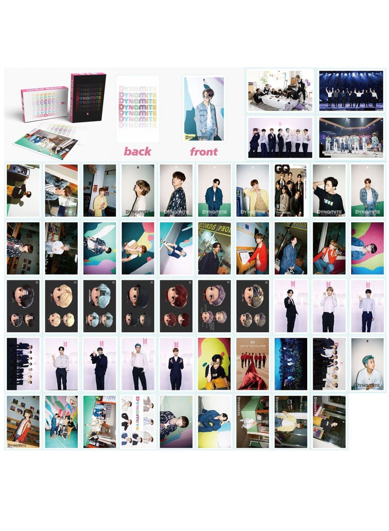 Color Fans 54-Piece BTS Dynamite Lomo Card - Image 1