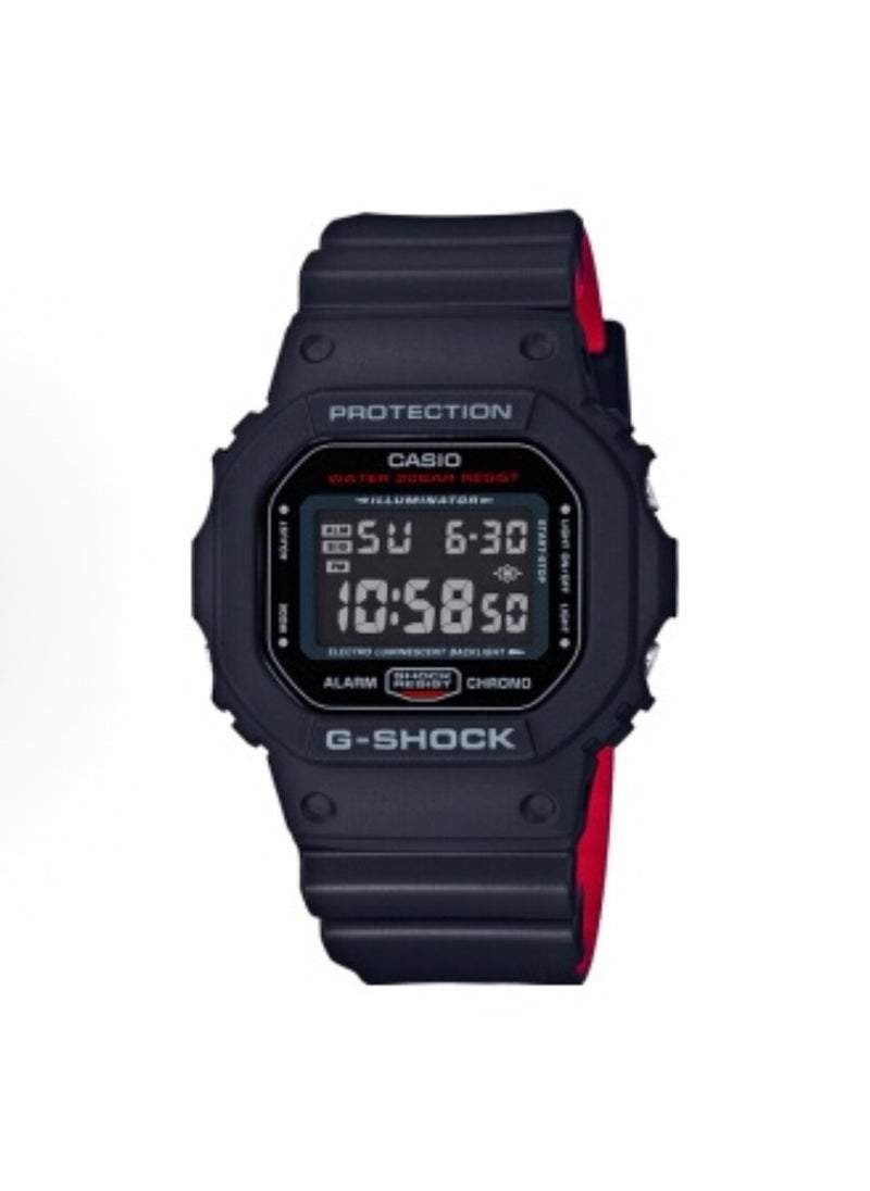 CASIO octagonal sports waterproof and shockproof watch GA-5600  black red  - Image 1