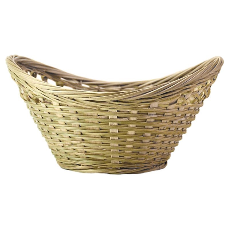Handwoven Rattan Oval Basket For Kitchen Fruit Eggs And Sundries Storage Organizer - Image 2