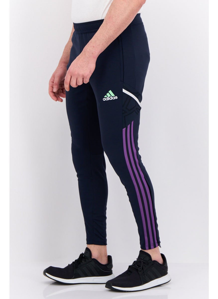 Adidas - Men Sportswear Fit  Brand Logo Training Pants, Navy Blue - Image 1