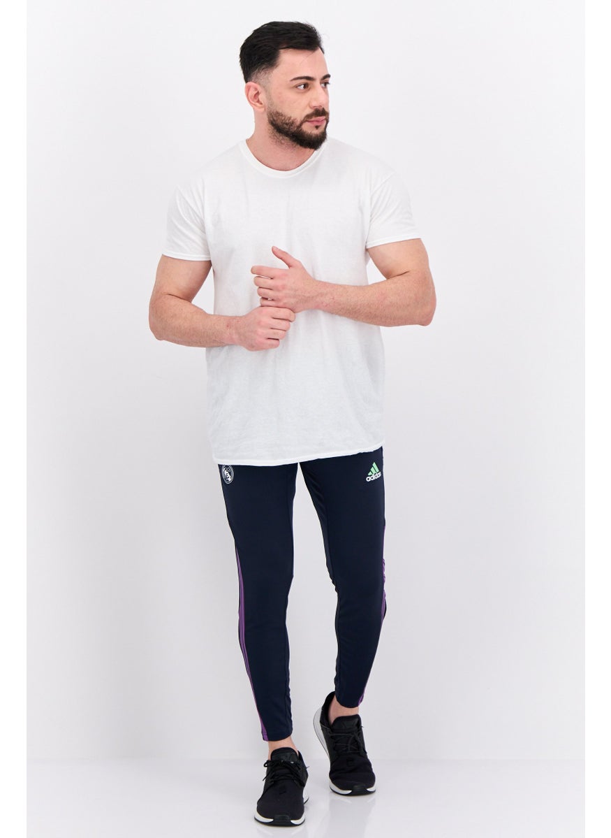 Adidas - Men Sportswear Fit  Brand Logo Training Pants, Navy Blue - Image 1