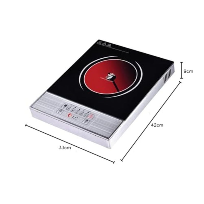 Infrared Cooker 2000 Watt for kitchen use, stainless steel body, black finish, rapid heating and energy efficient - Image 4